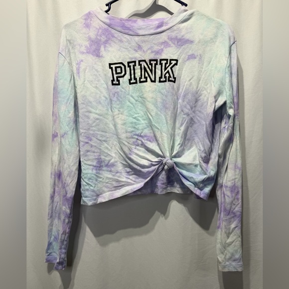 2/$15 Tie-Dye Long Sleeve Top with PINK Logo - Picture 1 of 5